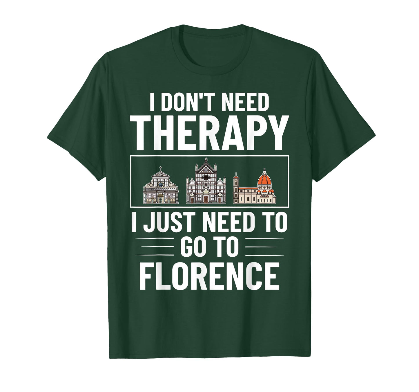 Florence Italy City Skyline Map Travel T-Shirt