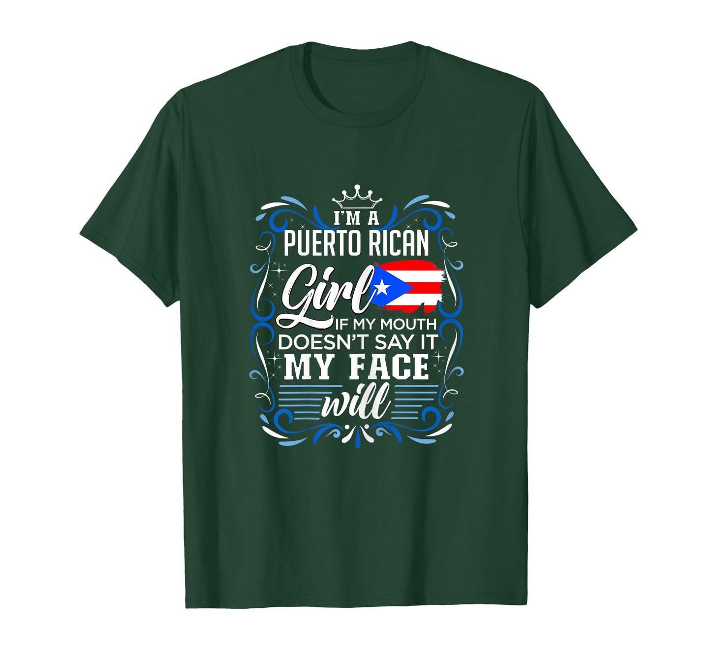 I'm A Puerto Rican Girl boricua Design T-Shirt