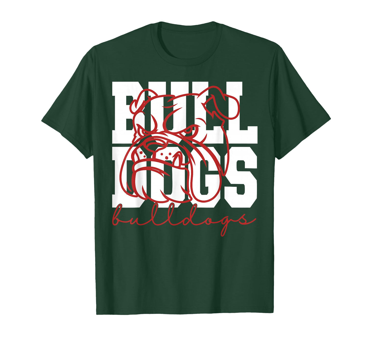 Retro Bulldog Name Funny Dog Graphic Gift for Men Women Kids T-Shirt