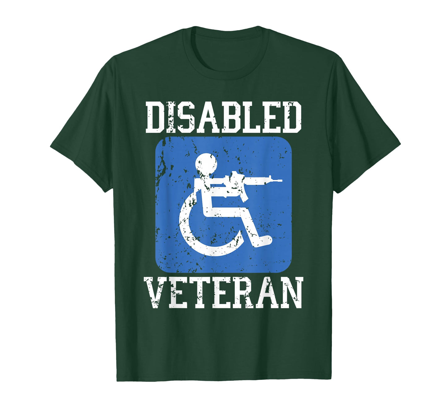 Disabled Veteran Armed Forces Military Soldier Army USA T-Shirt