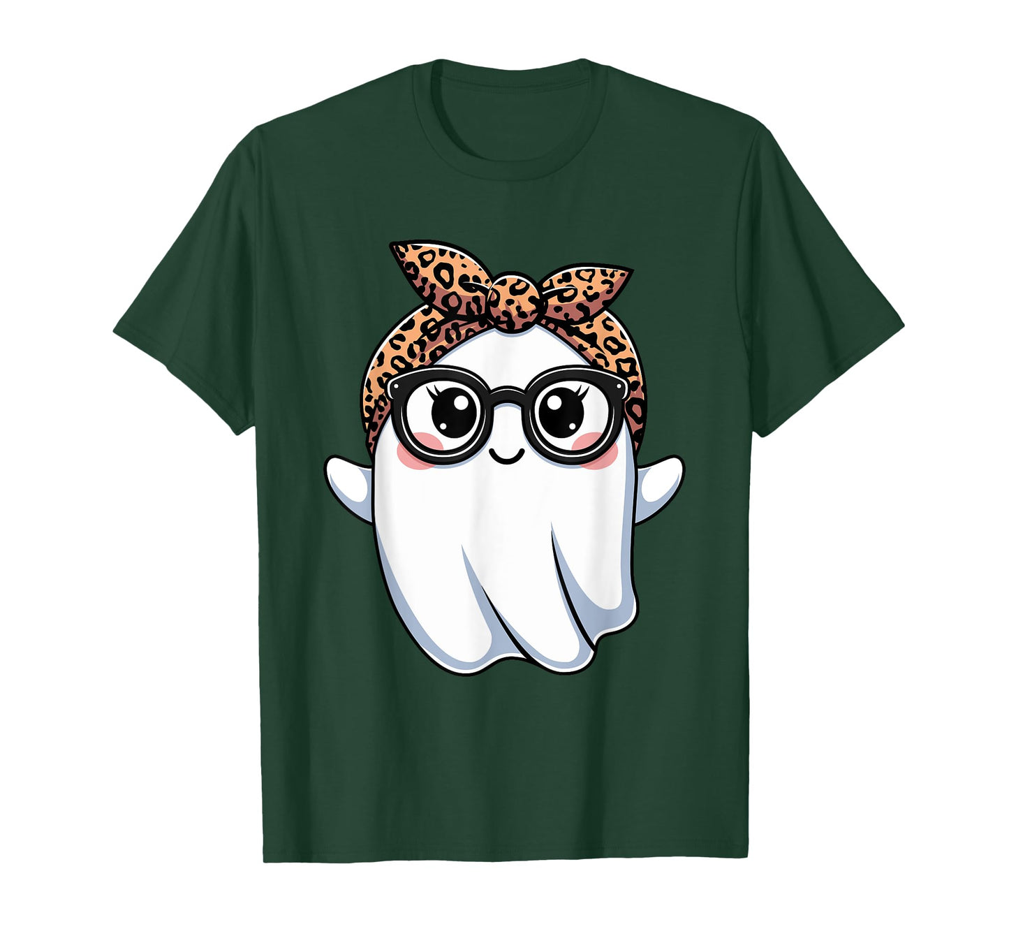 Halloween Ghost Glasses Boo Spooky Season Women Toddler Girl T-Shirt