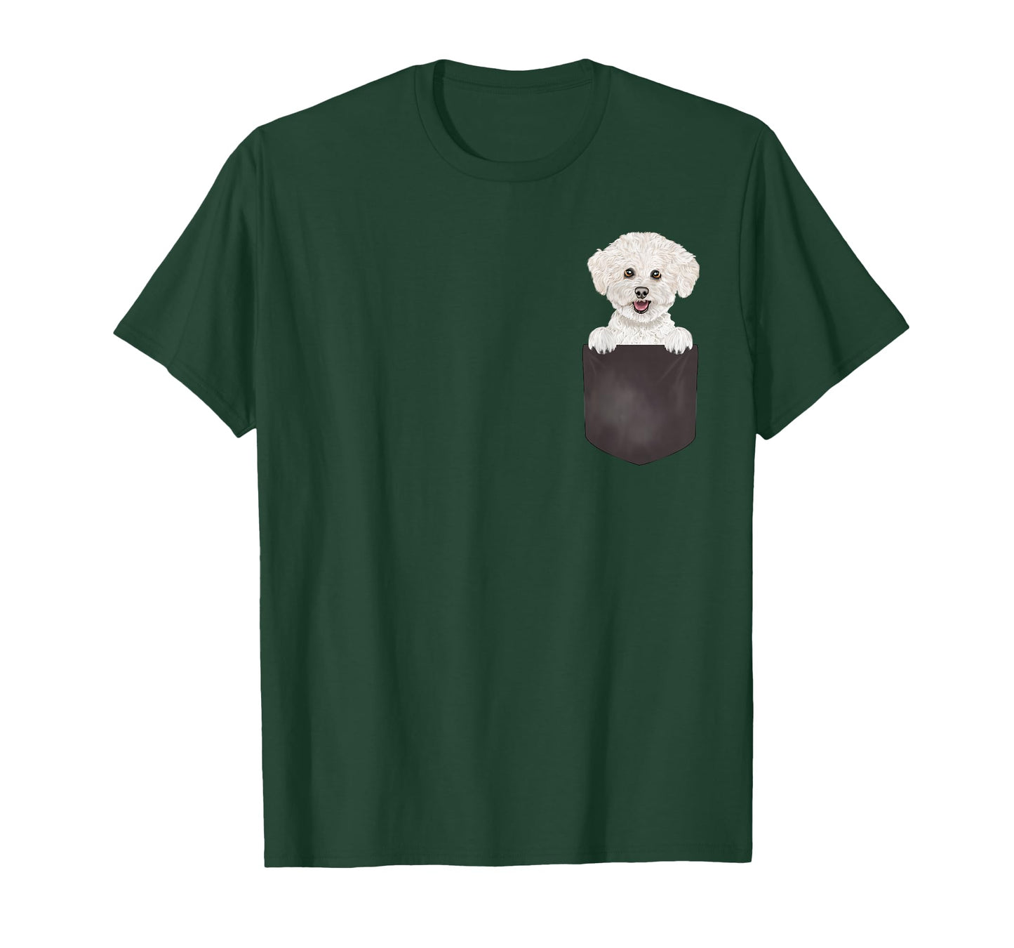 Dog in Pocket Funny Dog Lover Bichons Frise T-Shirt