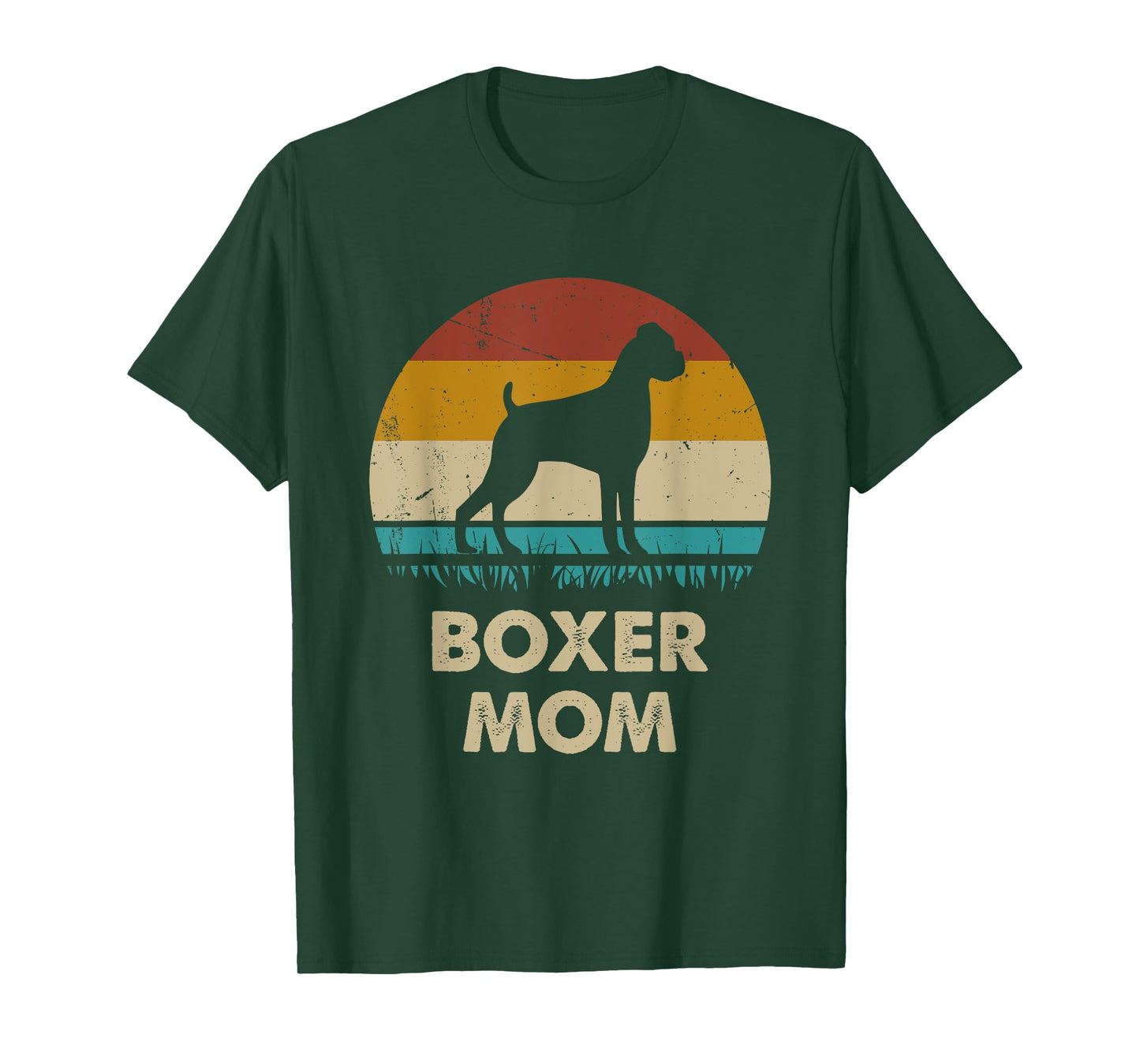 Boxer Mom Womens Boxer Dog Lovers Gift Funny Boxer Mama T-Shirt