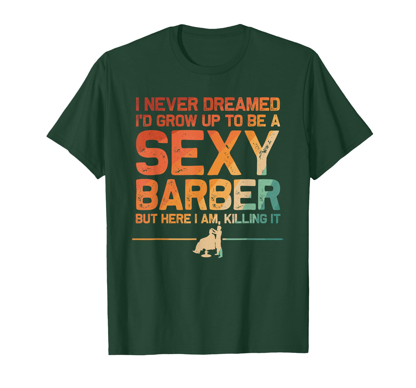 Funny Barber Men Dad Barbershop Hairdresser Hairstylist T-Shirt