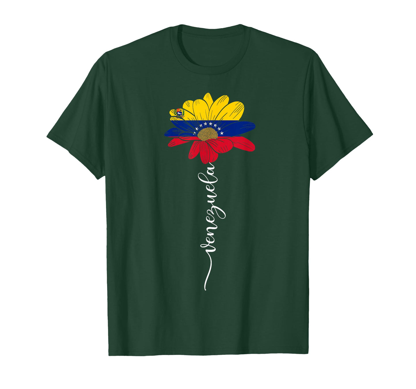 Venezuela Flag Sunflower Vintage Venezuelans Lover T-Shirt