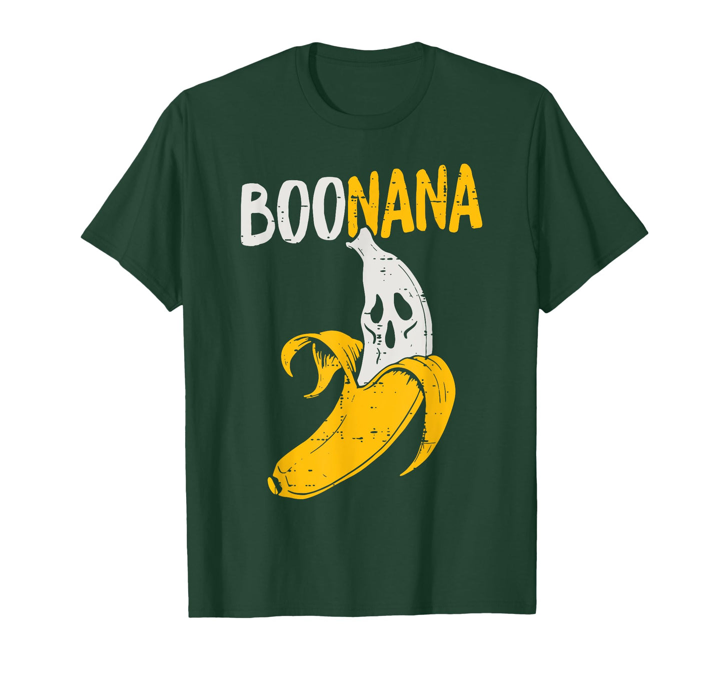 Cute Ghost Banana Halloween Costume Funny Kids Women Boonana T-Shirt