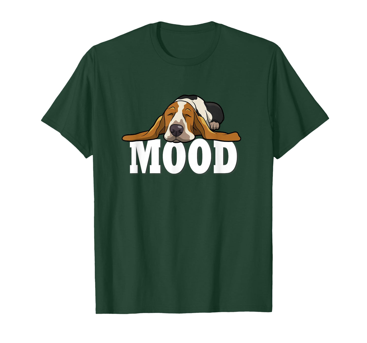 Sleeping Pajama Mood Basset Hound Lover T-Shirt