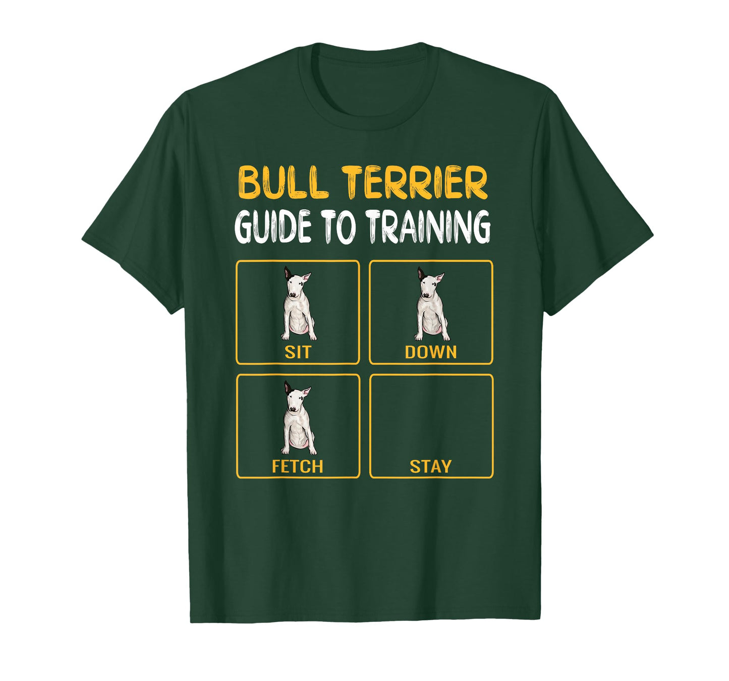 Funny Bull Terrier Guide to Training Dog Obedience Trainer T-Shirt