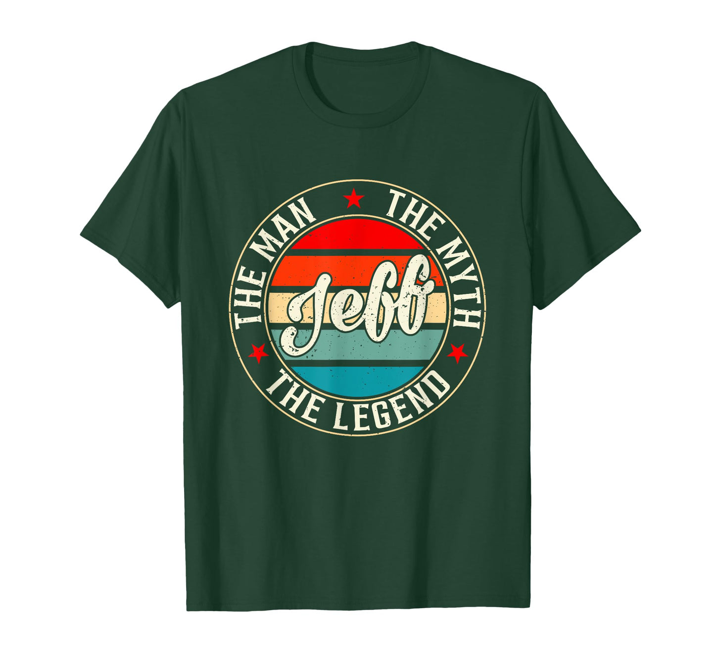 JEFF The Man The Myth The Legend Shirt Funny Personalized T-Shirt