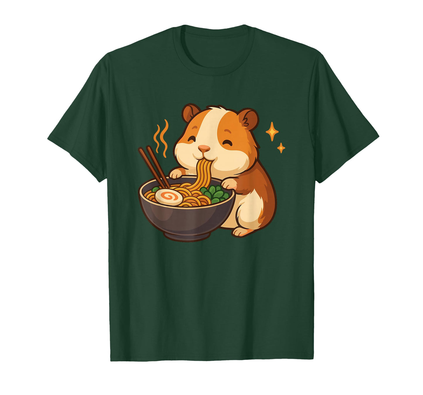 Guinea Pig with Noodles Ramen Kawaii Guinea Pig T-Shirt