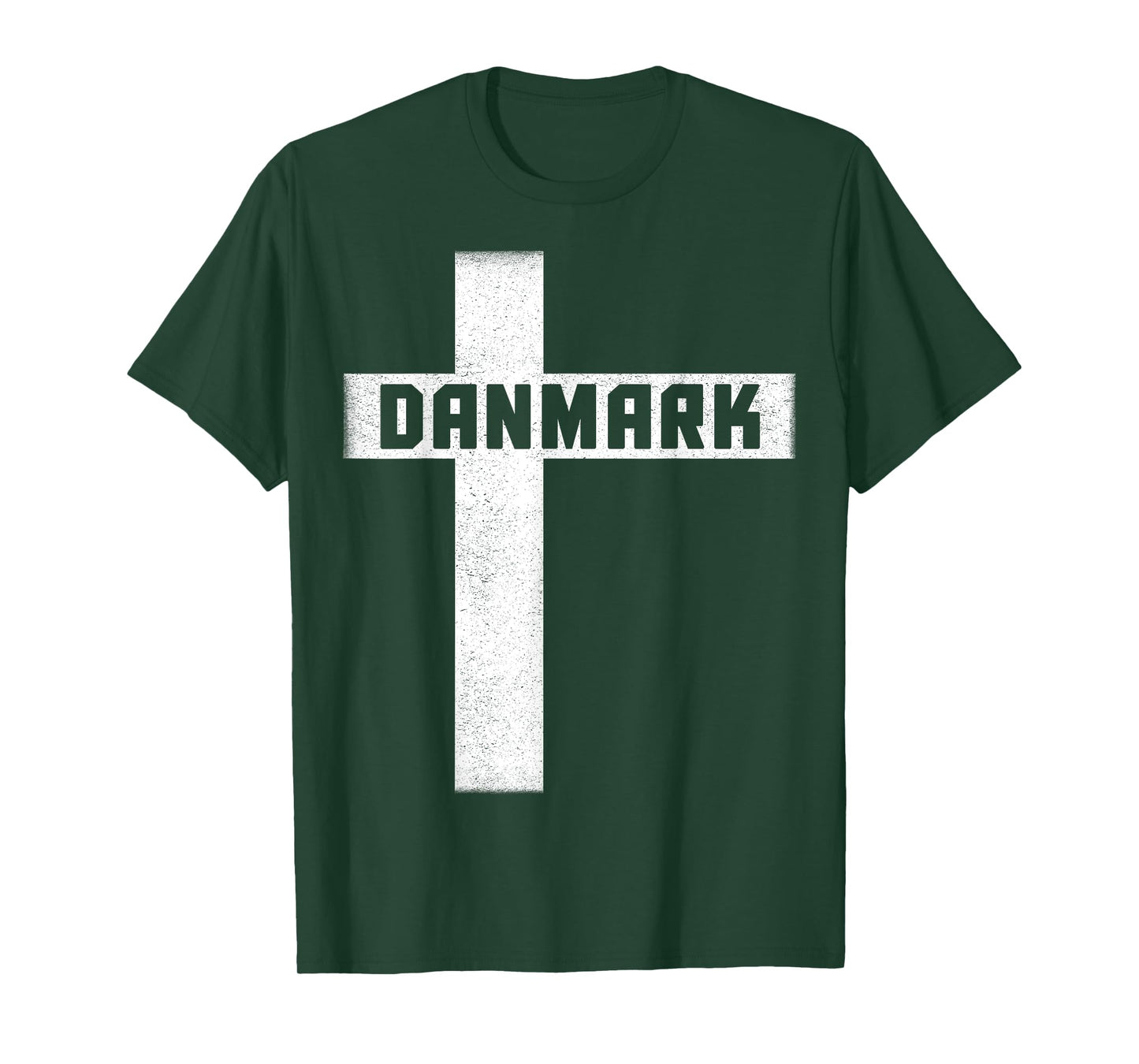 Danmark Flag Cross Design for Danish Pride Denmark Heritage T-Shirt