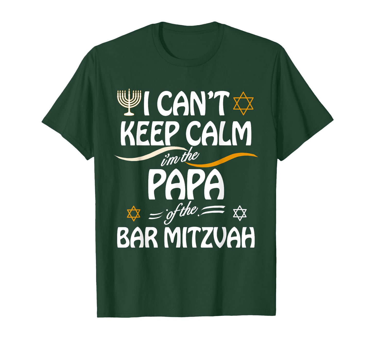 I Can't Keep Calm I'm The Papa of the Bar Mitzvah T-Shirt