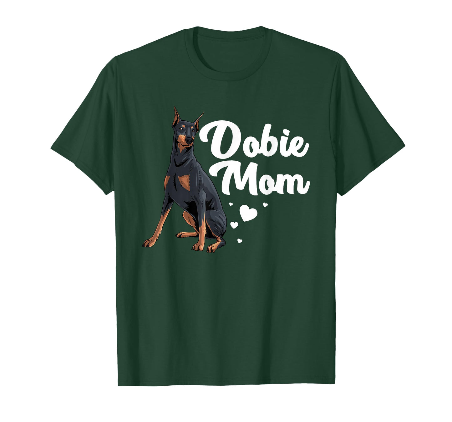 Cool Doberman Mom Art Women Doberman Pinscher Dobie Lovers T-Shirt