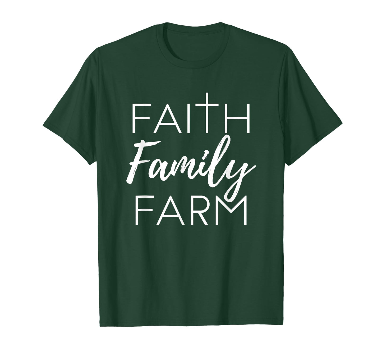 Faith Family Farm Country Farmer's Wife Gift T-Shirt
