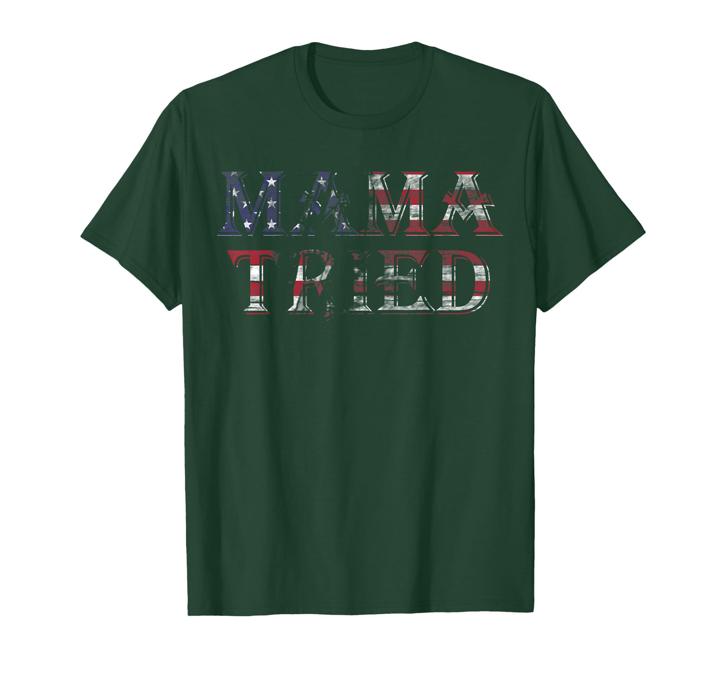 Mama Tried Country Music Lyric USA Flag Retro Grunge Redneck T-Shirt