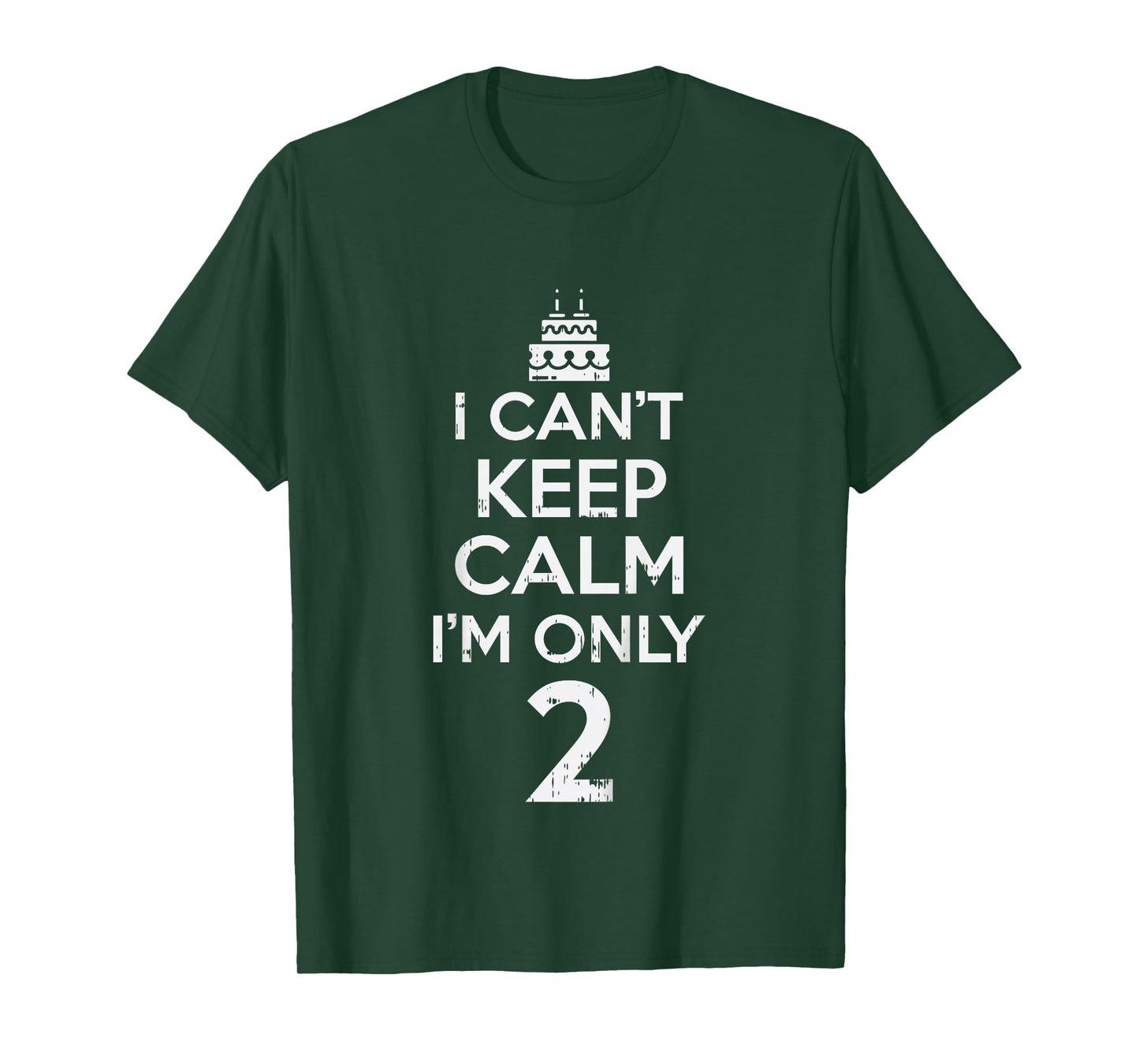 Cant Keep Calm Only 2 Funny Second 2nd Birthday Party Gift T-Shirt