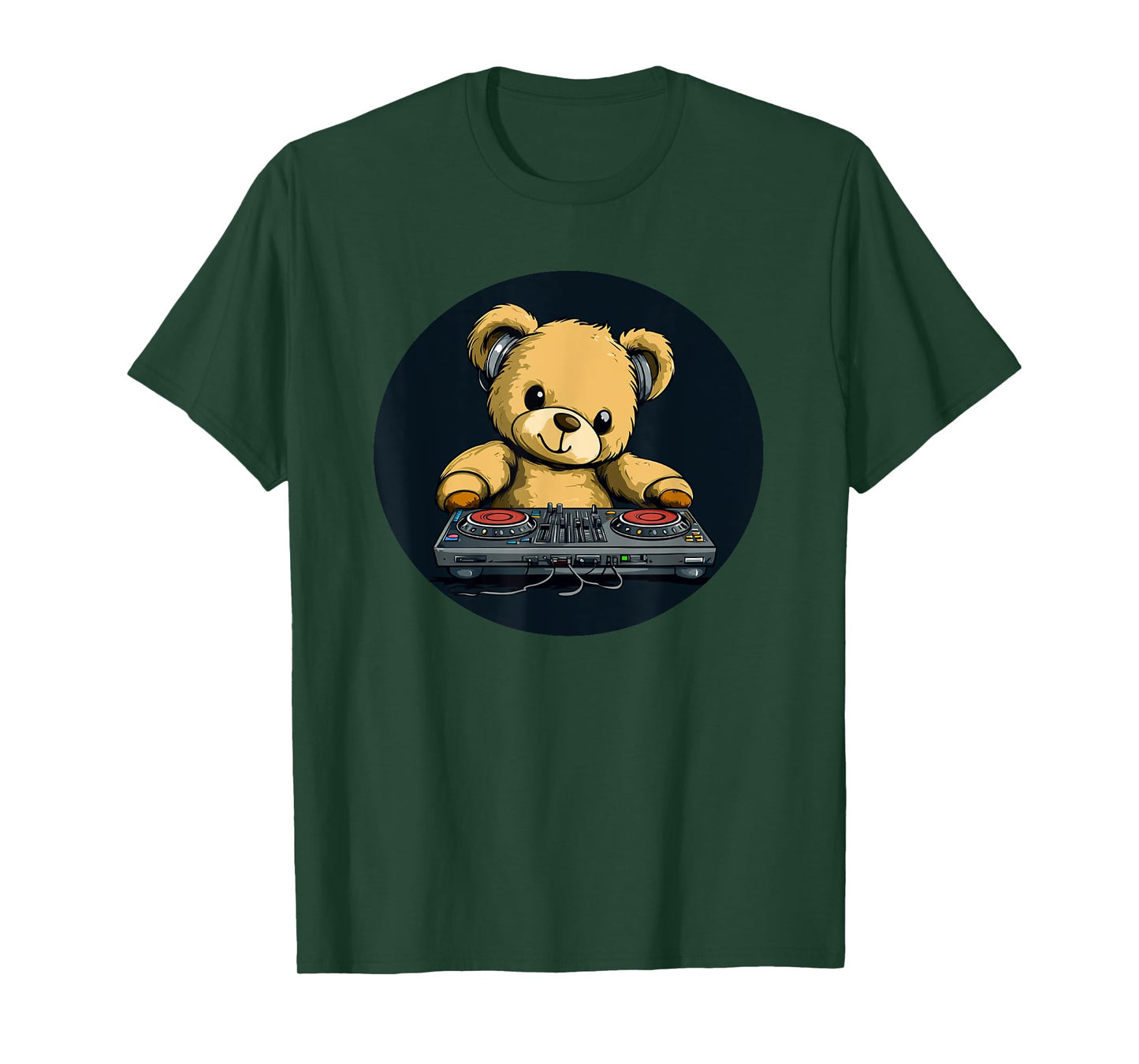 DJ Music Costume for Party and Teddy Bear Lovers T-Shirt