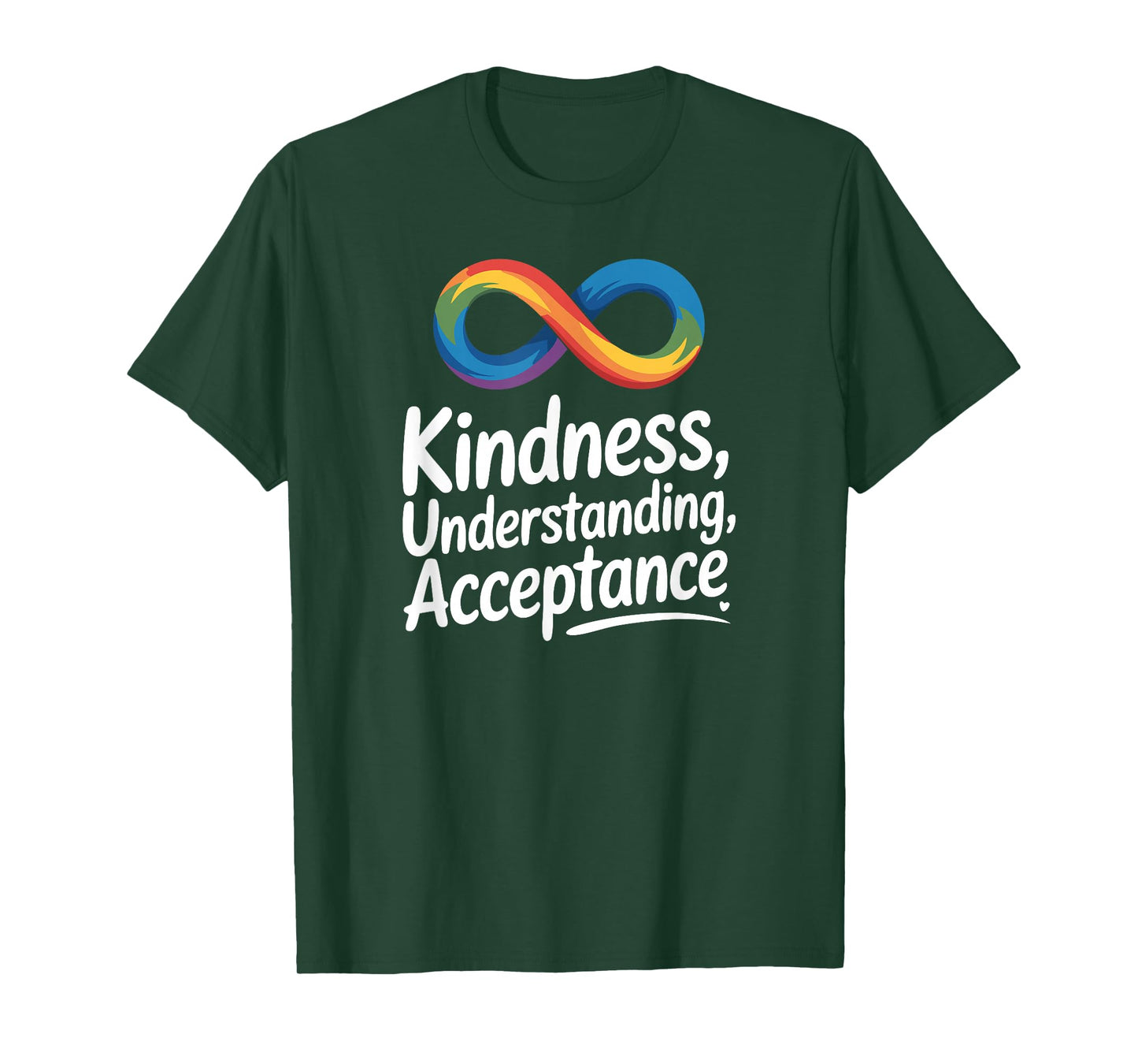 Kindness Understanding Acceptance Autism Awareness Infinity T-Shirt