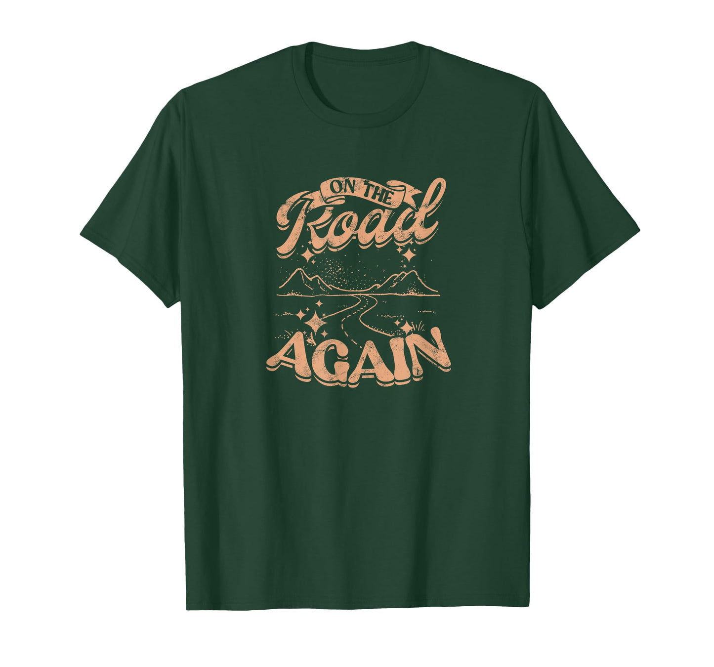 On The Road Again Highway and Country Music T-Shirt