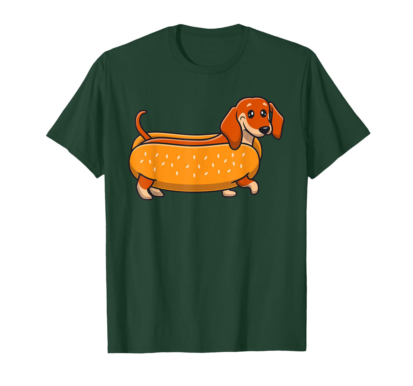 Funny Dachshund Hotdog Cute Wiener Dog Lover Humor Men Women Kids T-Shirt