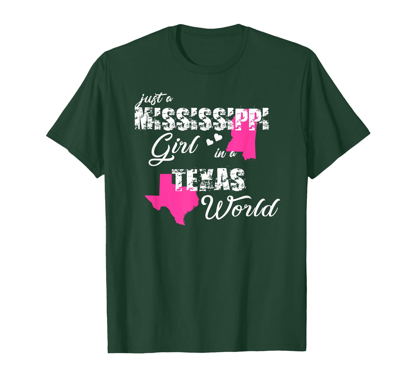 Funny Mississippi Shirts Just a Mississippi girl in a Texas T-Shirt