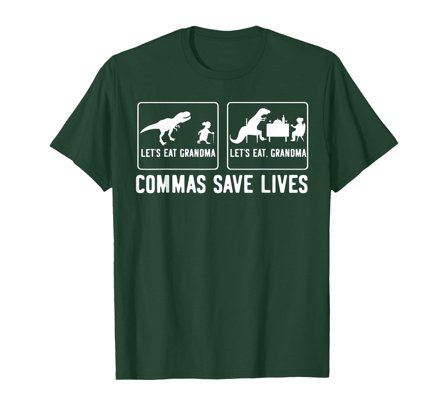 Let's Eat Grandma Let's Eat, Grandma Commas Save Lives T-Shirt