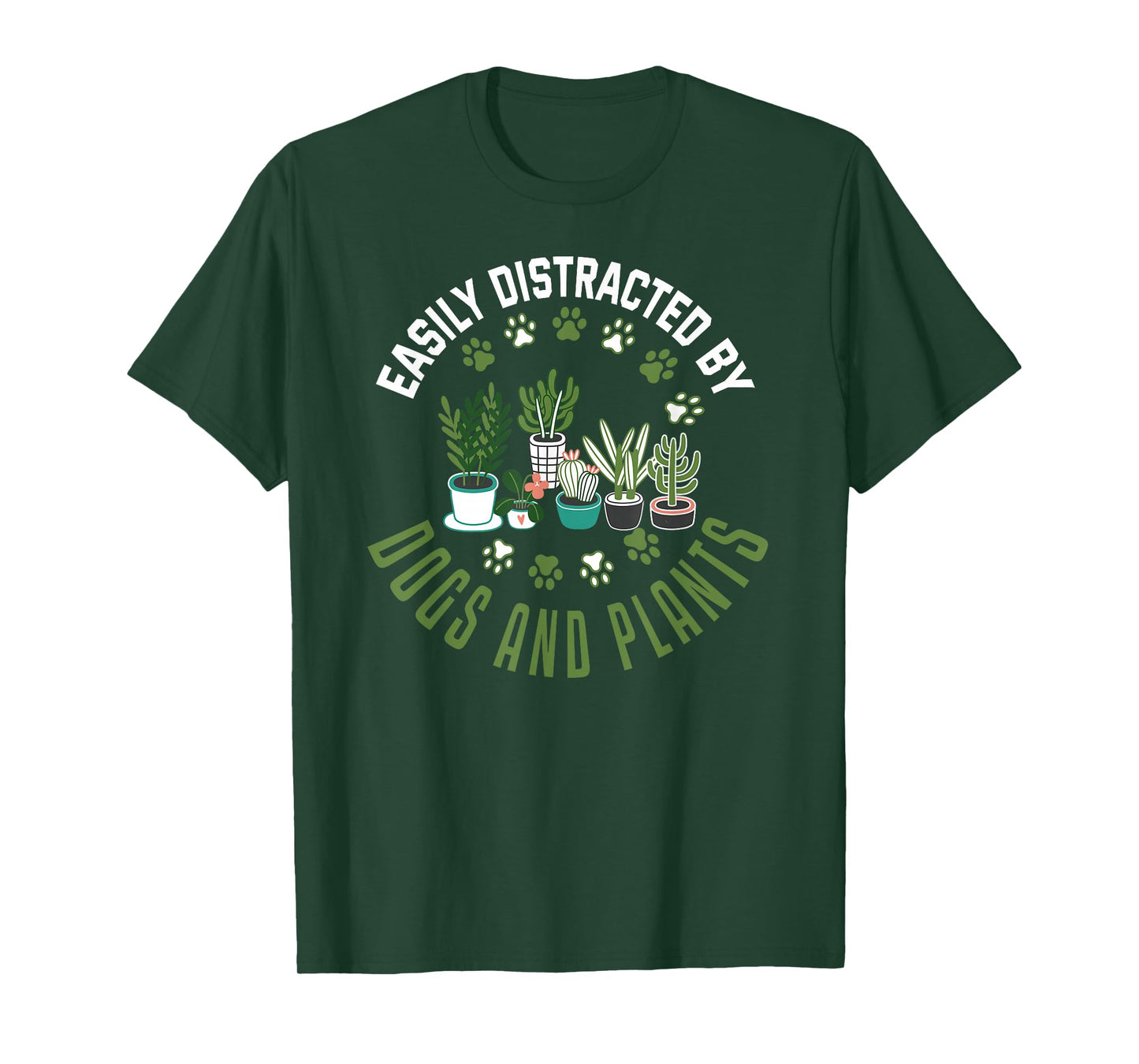 Plants and Dogs Funny Plant Lover Dog Lover Plant T-Shirt