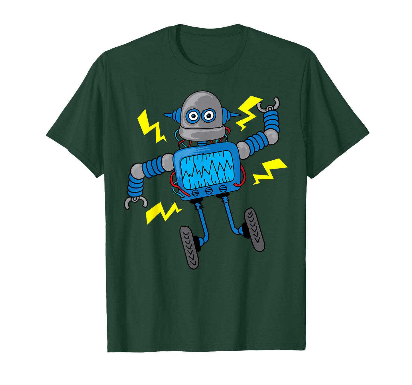 Cool Robot Art For Boys Girls Kids Robotics Engineer Robot T-Shirt