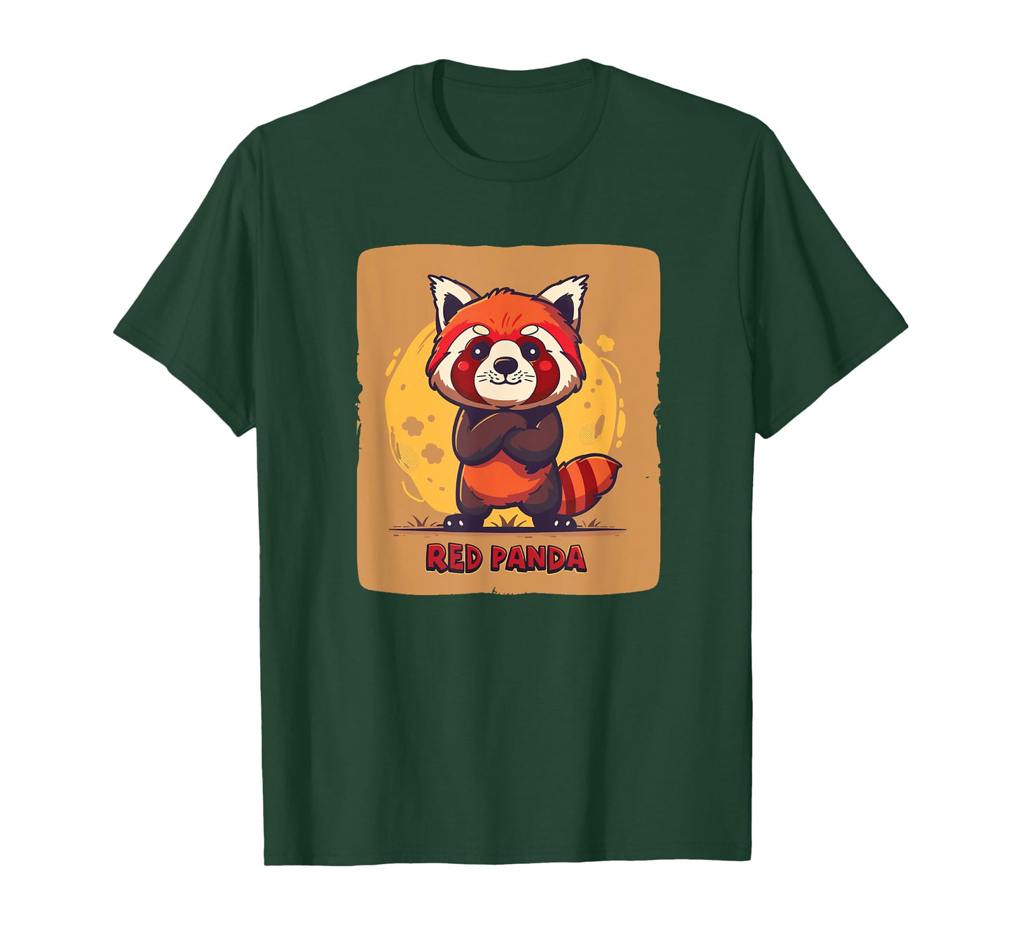 Cool standing Red Panda for a Casual and Funny Look T-Shirt