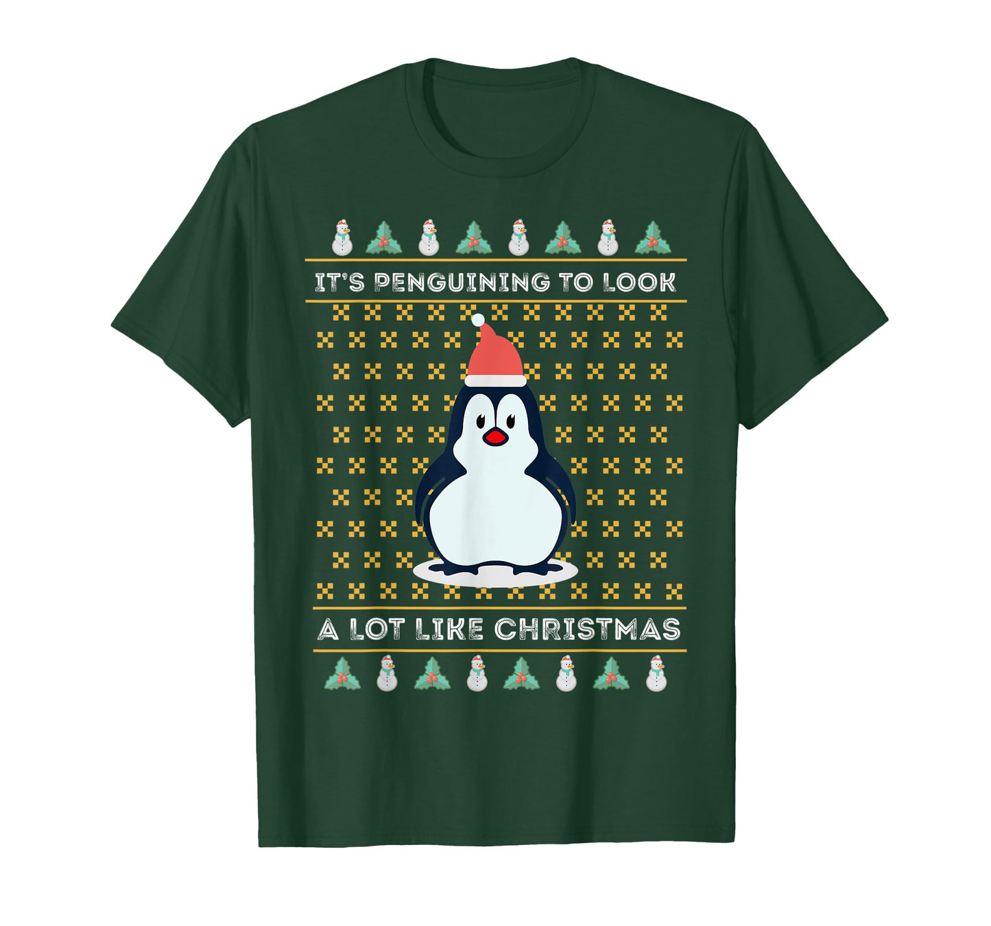 Its Penguining To Look A Lot Like Christmas Penguin Wildlife T-Shirt