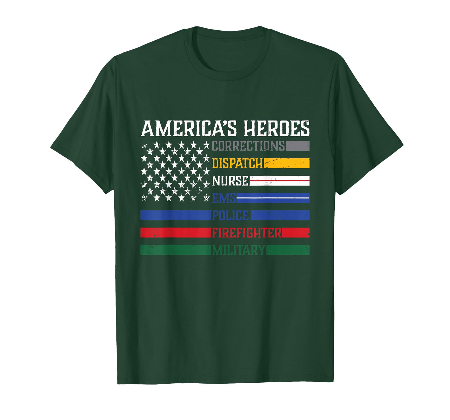 First Responders,Police, Military, Firefighter, Nurse T-Shirt