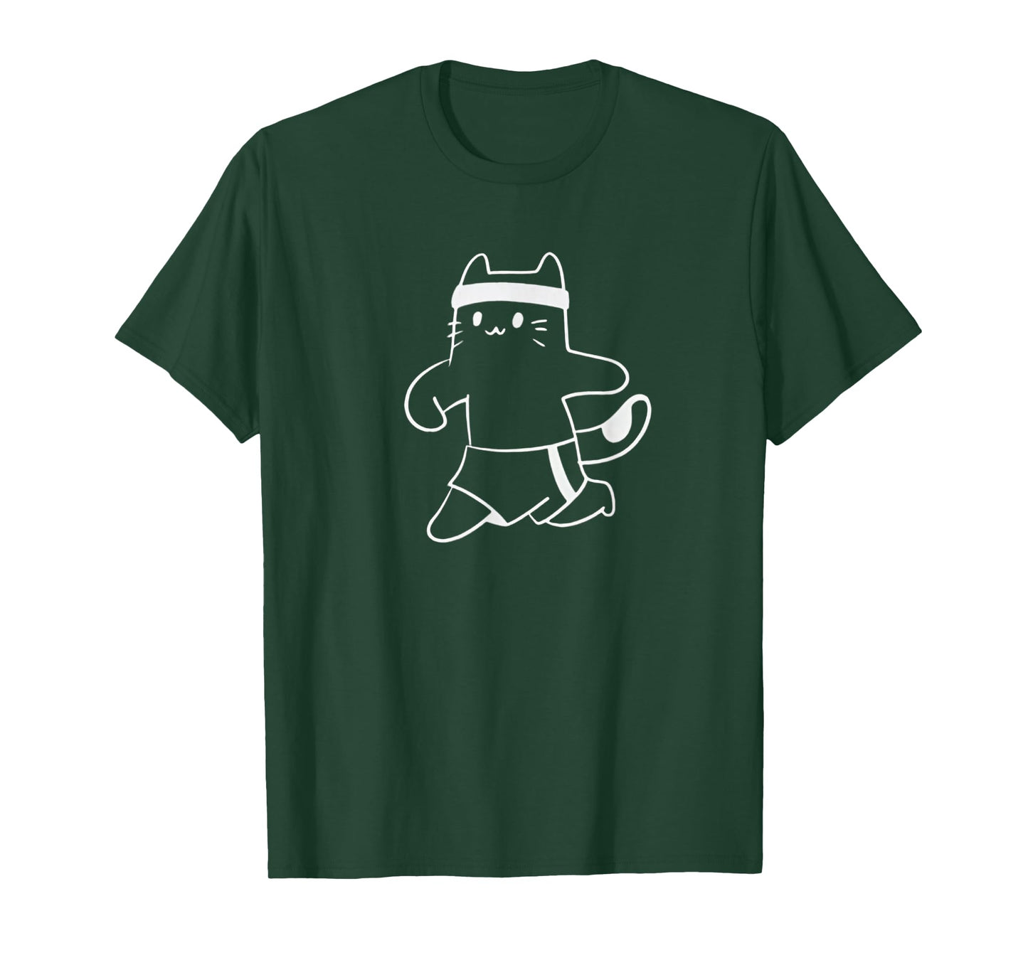 Cat Jogging Runner Hobby Sports Running T-Shirt