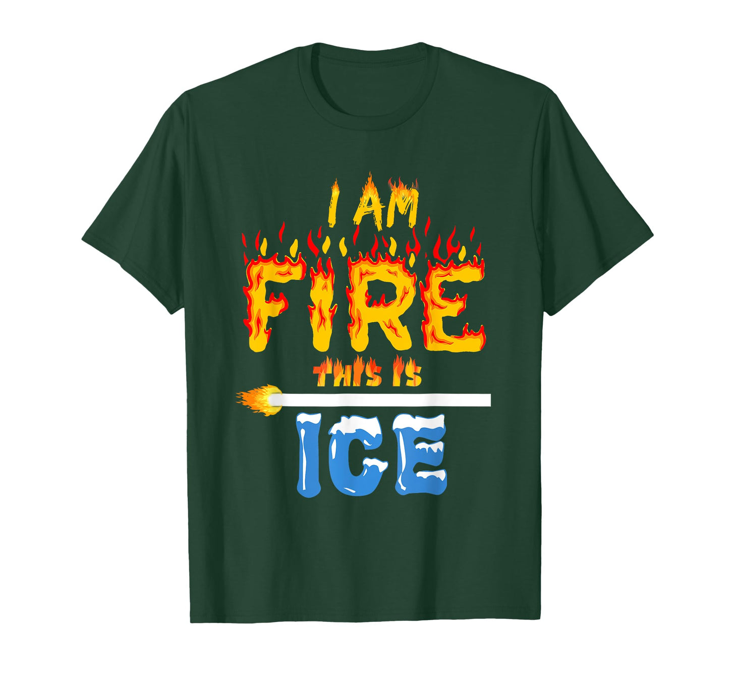 Funny Ice and Fire Costume Halloween Family Matching Women T-Shirt