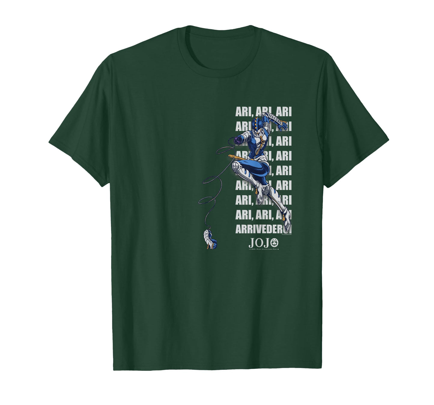 JoJo's Bizarre Adventure Zipper Man Vertical Anime T-Shirt