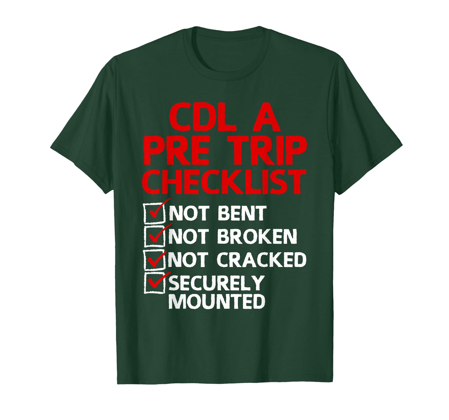 Cool CDL Trucker Art for Men Women Trucking CDL Truck Driver T-Shirt