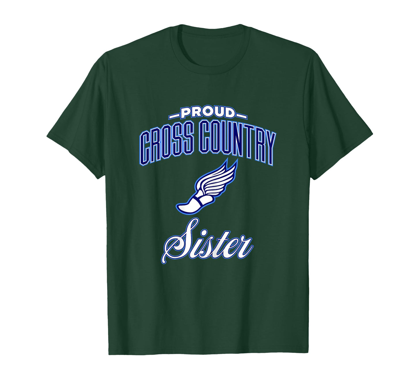 Proud Cross Country Sister Shirt for Women & Girls T-Shirt