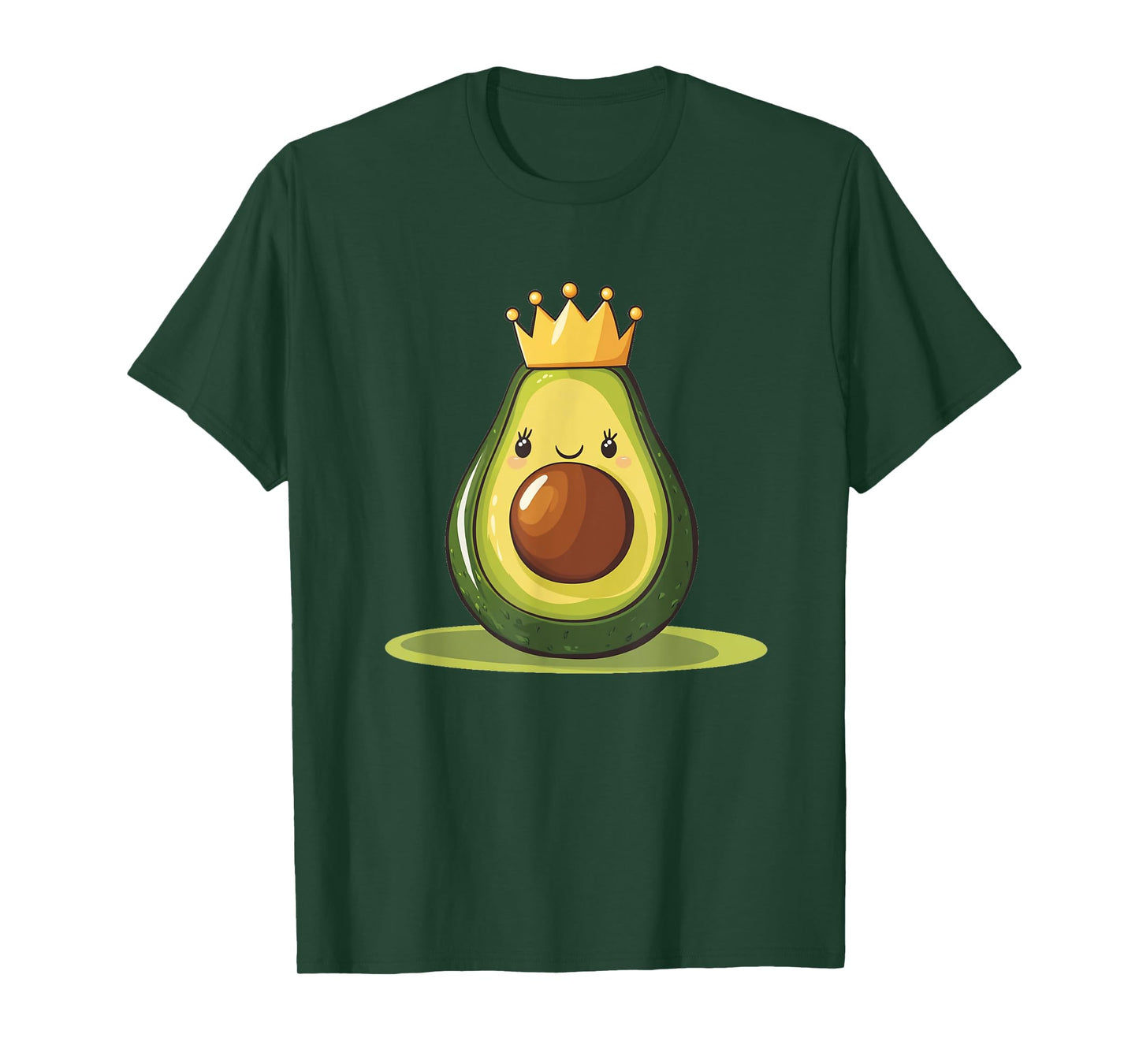 Funny Avocado with Crown for Kingdom and Fruits Lovers T-Shirt