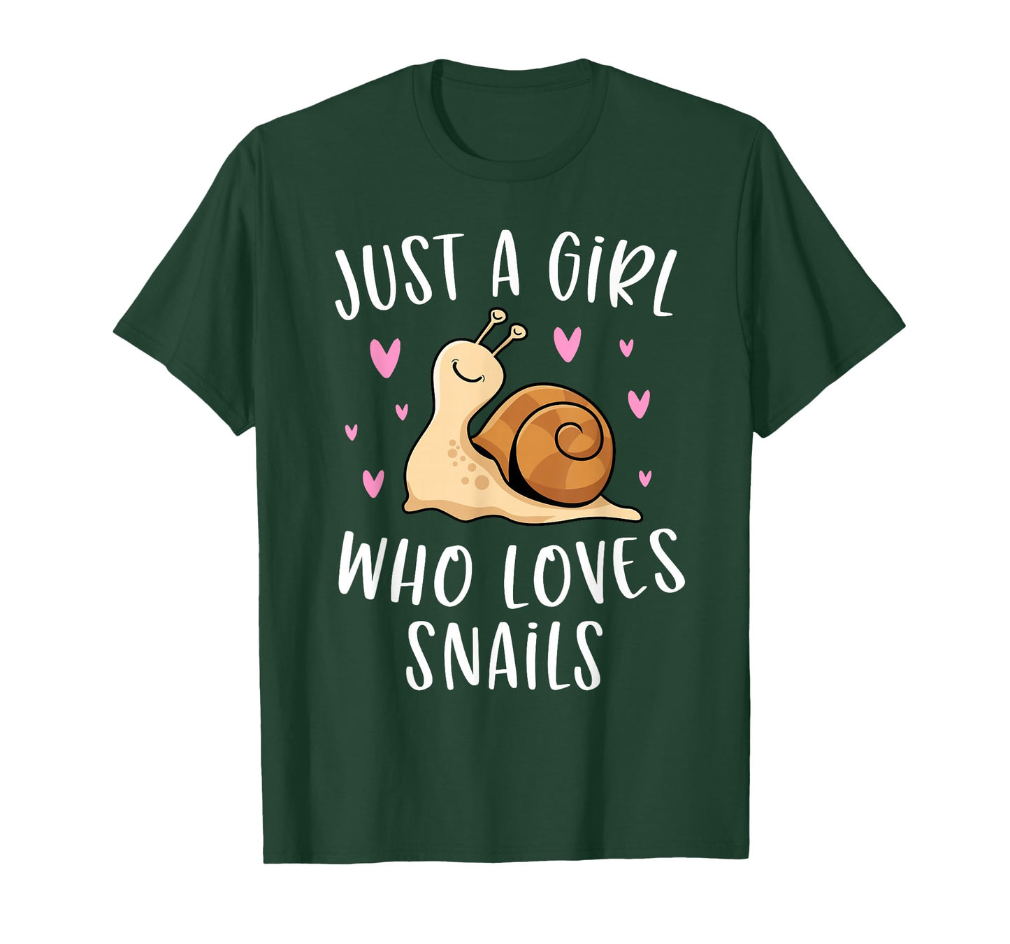 Cute Snail Shirt for Girls Just A Girl Who Loves Snails T-Shirt