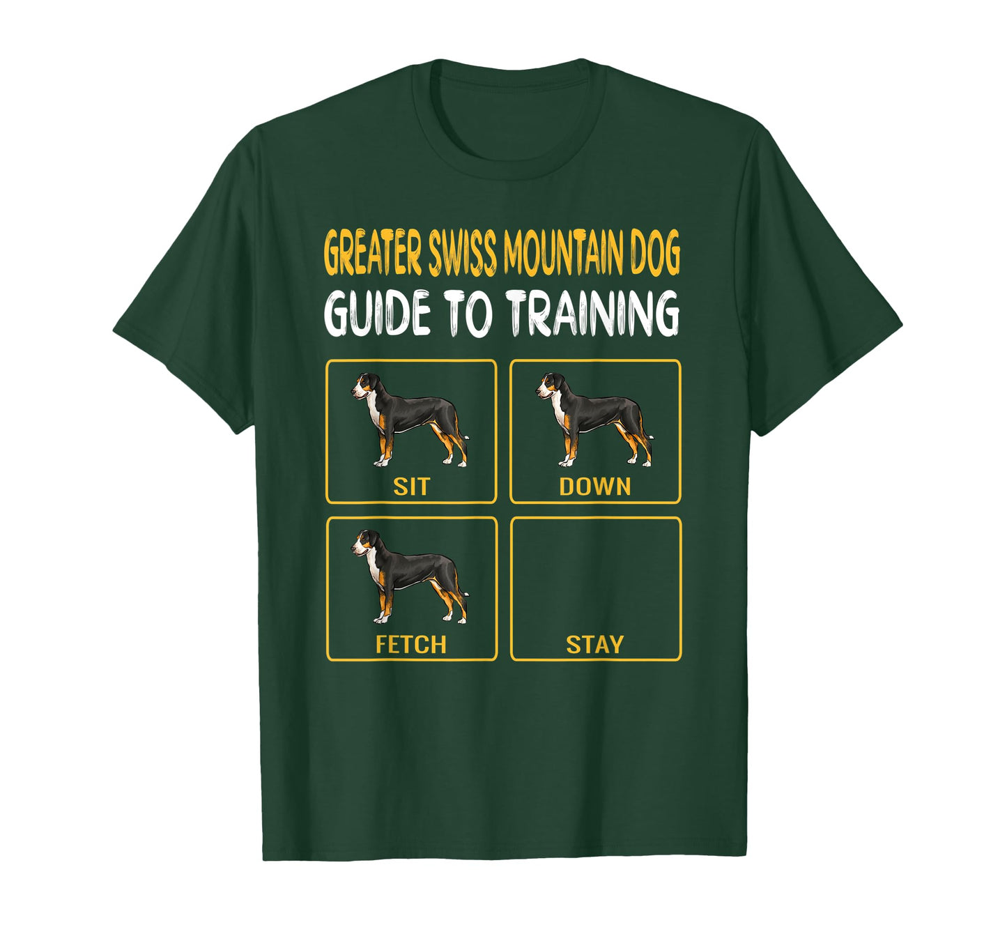 Greater Swiss Mountain Dog Guide To Training Dog Obedience Men Women Kids T-Shirt