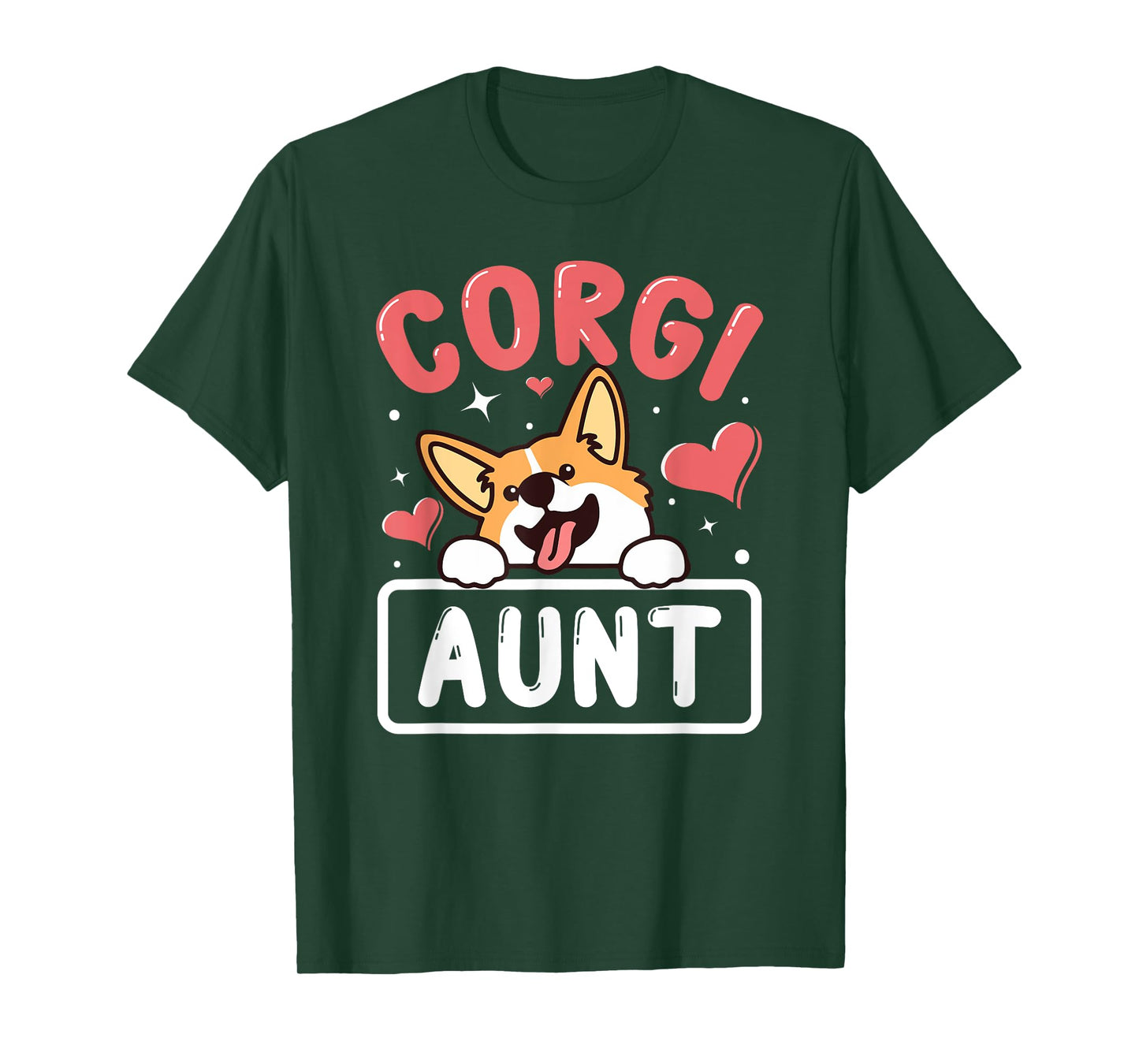 Corgi Aunt Funny Corgi Dog Lover Men Women T-Shirt
