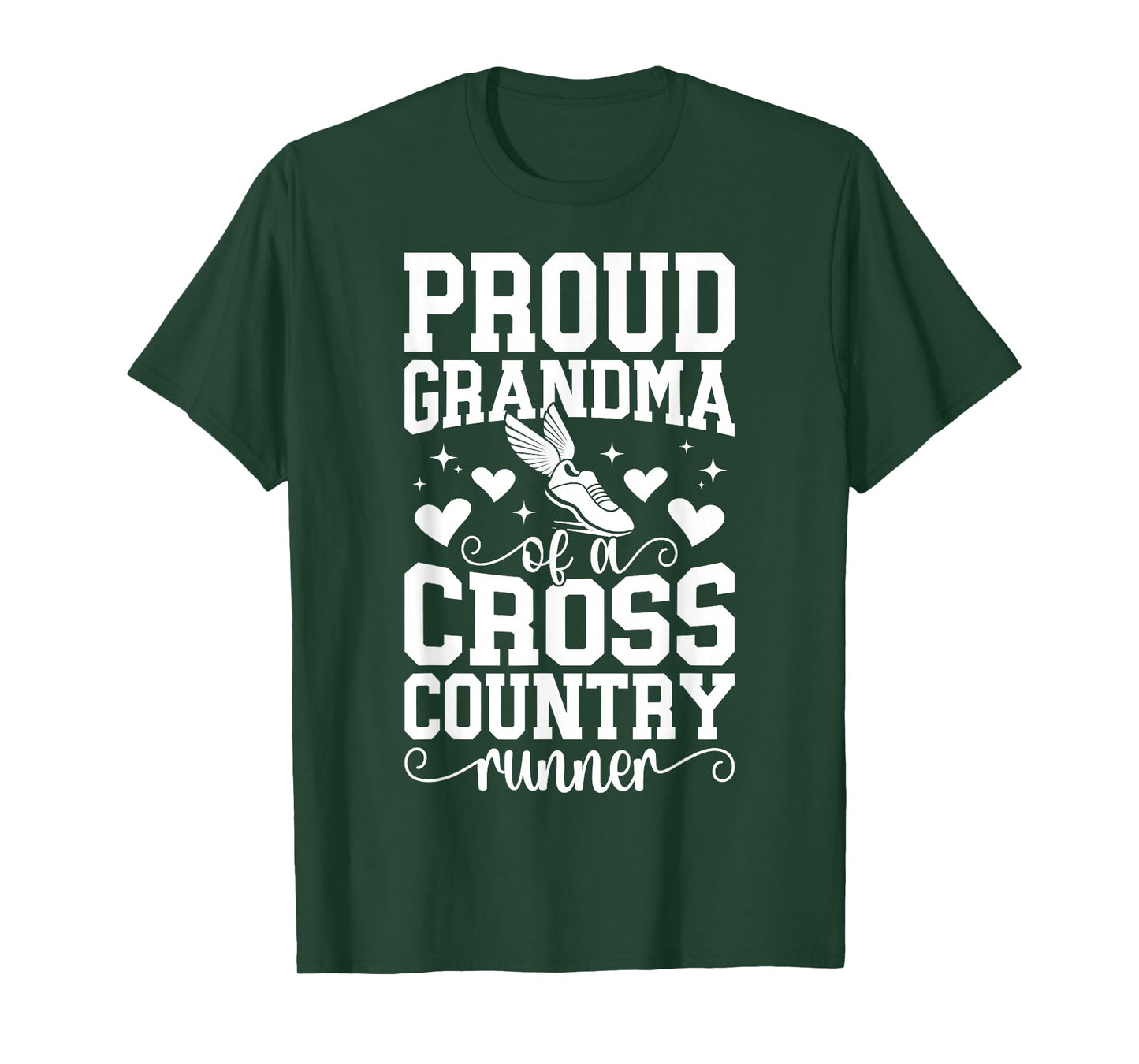 Proud Cross Country Runner Grandma Cross Country Grandma T-Shirt