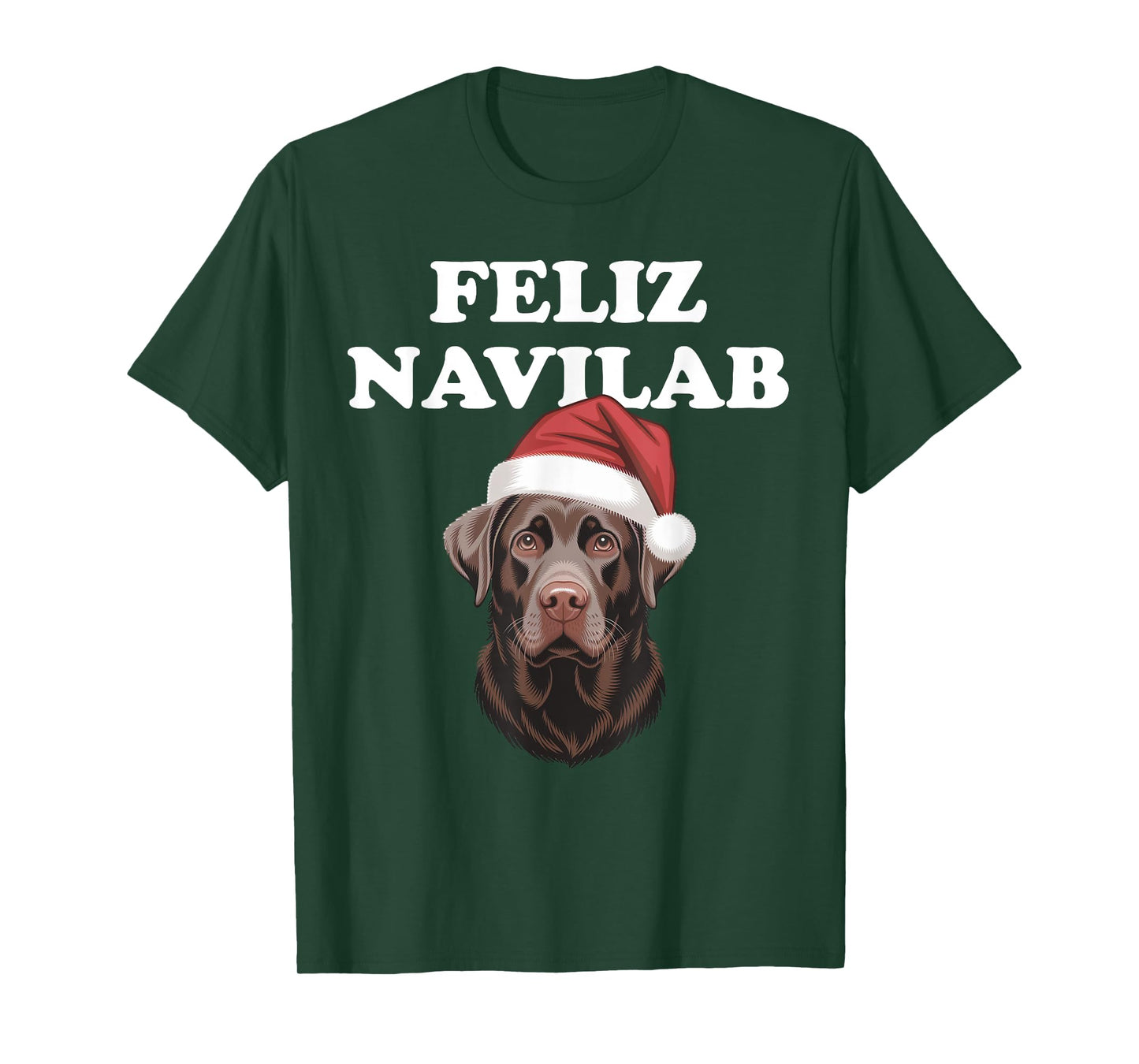 Funny Labrador Dog Owner Feliz Navilab Christmas T-Shirt