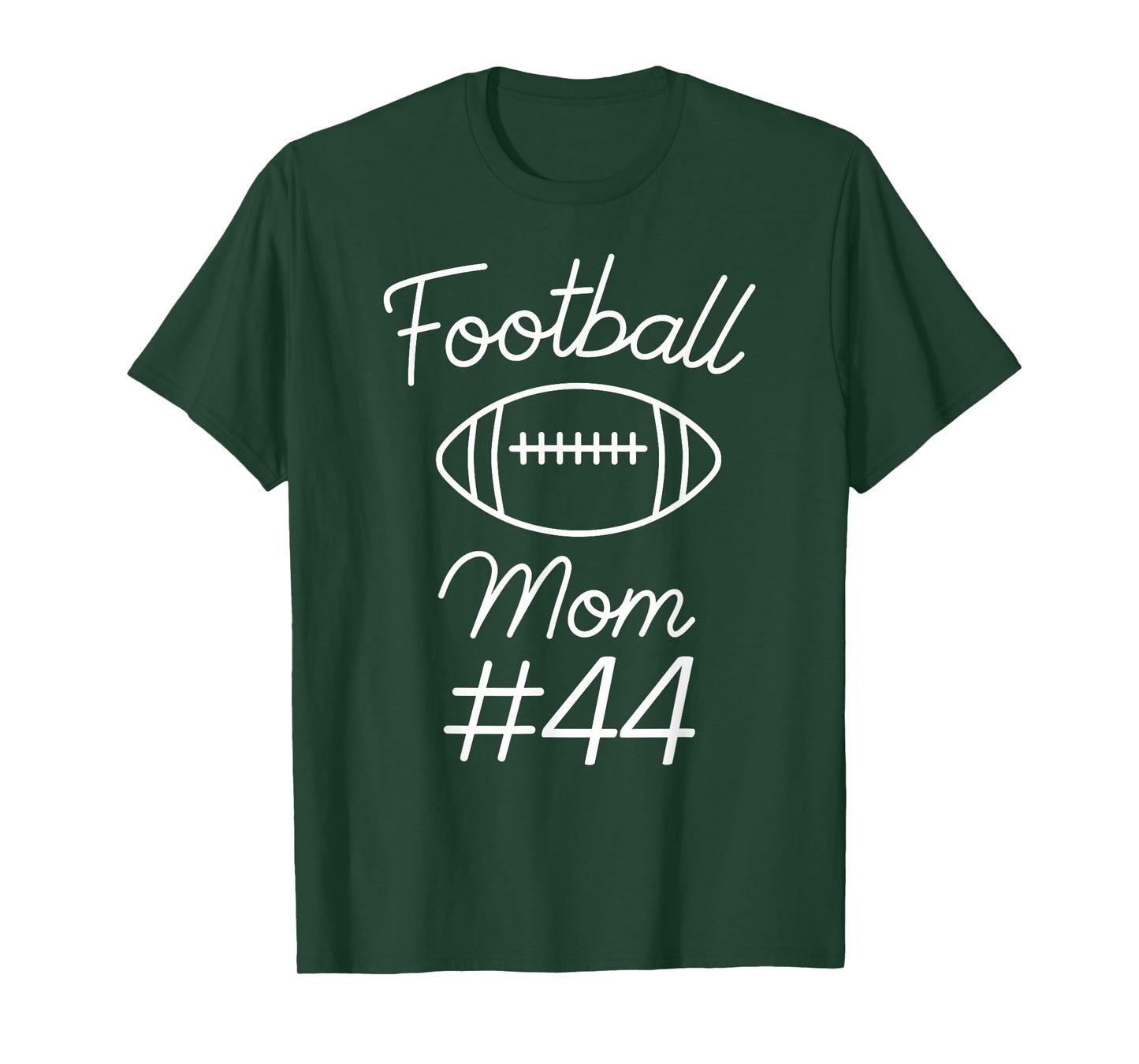 Football Mom Number 44 Biggest Fan Woman Team Game My Son T-Shirt