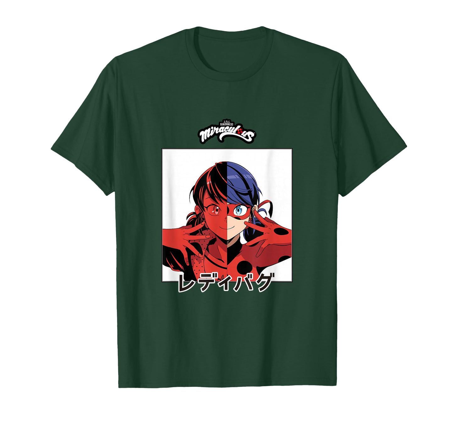 Miraculous Ladybug vs Marinette Manga T-Shirt