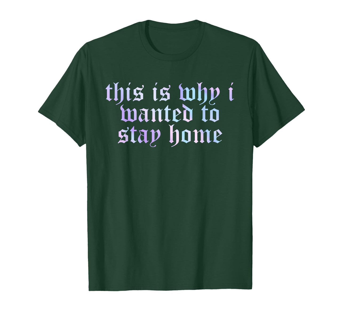 This is Why I Wanted to Stay Home Funny Quote T-Shirt