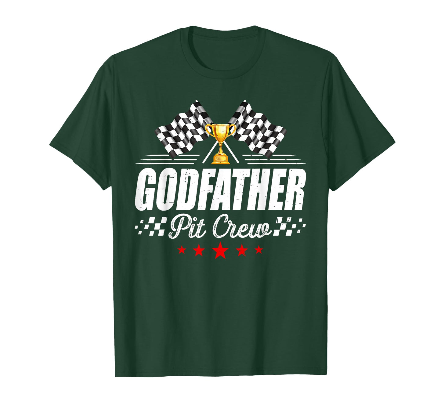 Godfather Pit Crew Race Car Racing Birthday Party Matching T-Shirt