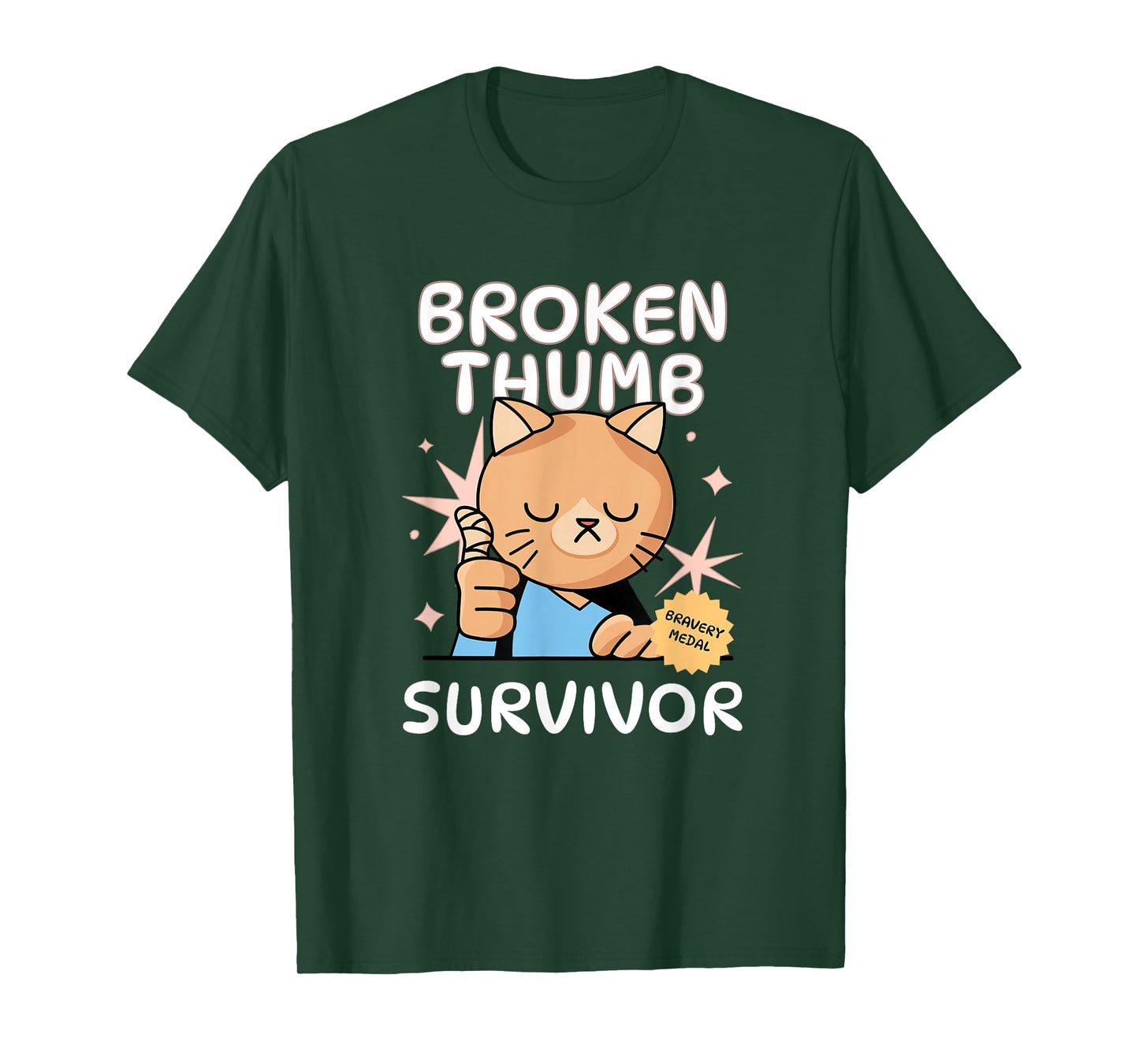 BROKEN THUMB SURVIVOR | BROKEN THUMB FINGER T-Shirt