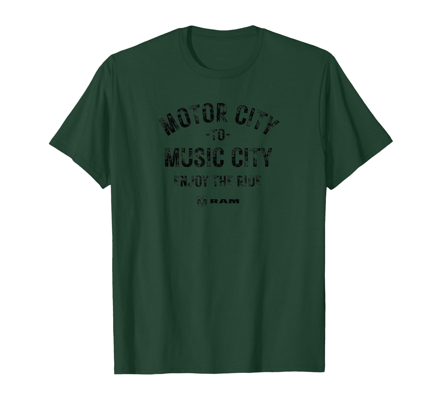 RAM Trucks Motor City to Music City (Dark Print) T-Shirt