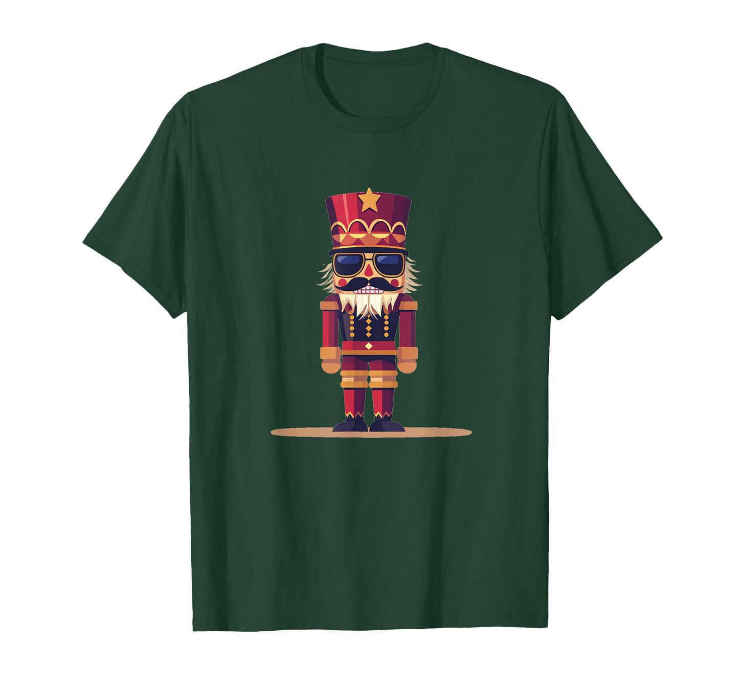 Traditional Nutcracker with Cool and Casual Sunglasses T-Shirt