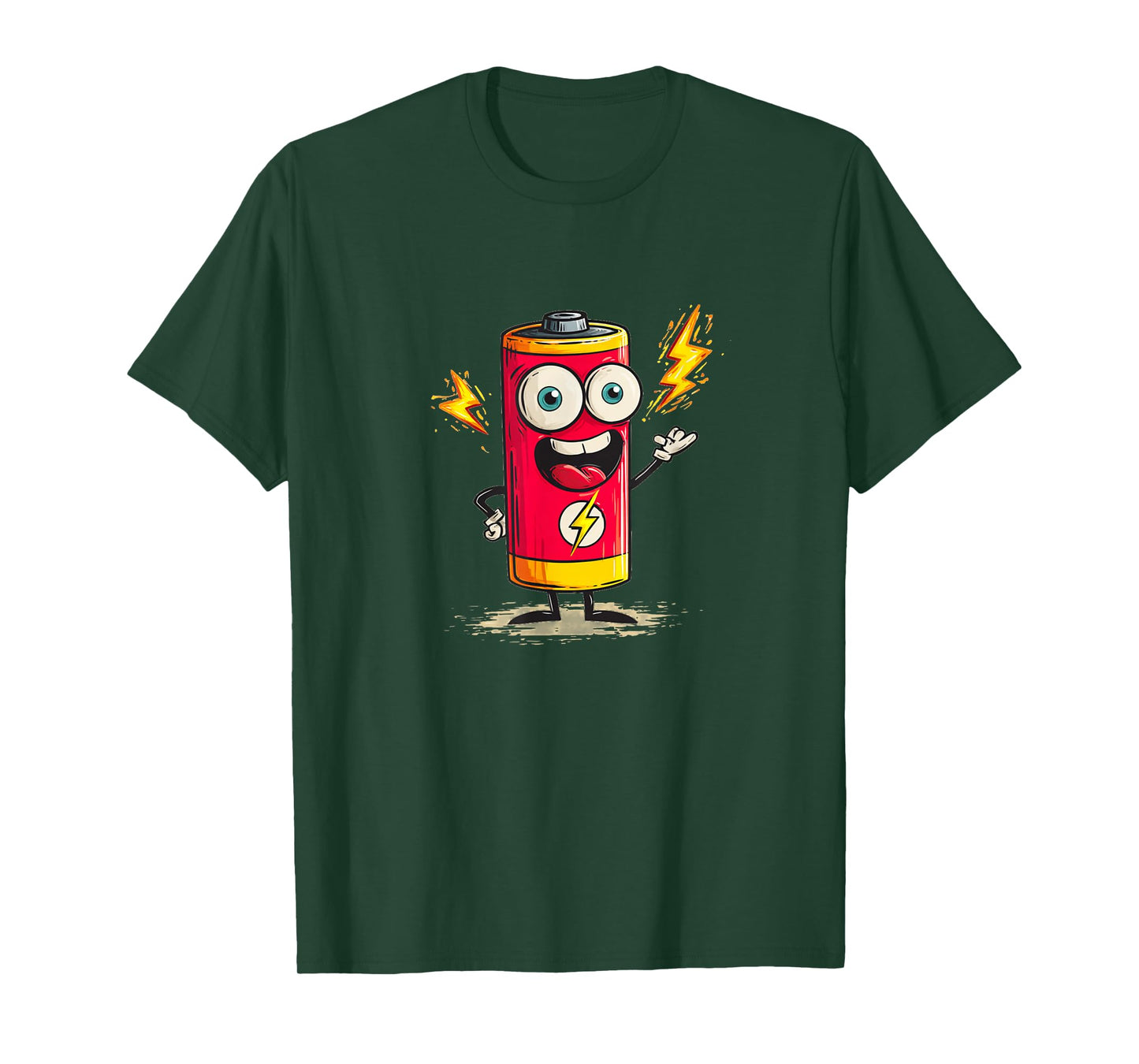 Happy Full Battery Costume for Energetic Graphics Lovers T-Shirt